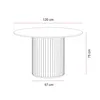 A line drawing of a round dining table with dimensions indicated. Produktbild-Vorschau