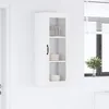 Armoire murale en verre vidaXL PORTO, blanche, 40 x 31 x Voir les images du produit 4
