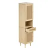Flieks Badezimmer-Hochschrank mit Rattan-Schranktüren, Produktbild-Vorschau 11