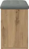 vidaXL Lavica na topánky Artisan dub 82x32x45,5 cm Materiál Náhľad obrázku produktu 5