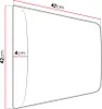 A diagram showing the dimensions of a furniture piece, likely a wardrobe panel, with measurements indicated. Náhled obrázku produktu