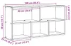 vidaXL Półka ścienna o wyglądzie czarnego dębu 100x25x50 cm Podgląd zdjęcia produktu 7
