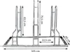 Fahrradständer für 6 Fahrräder höhenversetzt 210 x 75,5 cm Produktbild-Vorschau 2