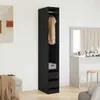 vidaXL Kleiderschrank Schwarz Eichen-Optik 50 x 30 x 200 cm Produktbild-Vorschau 4