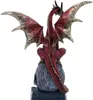 Fate of the World Dragon on Skull Gothic Figur 23cm Produktbild-Vorschau 3