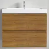 LOMAZOO MONACO 60 cm, ciepły dąb, biała umywalka Podgląd zdjęcia produktu 6