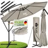 tillvex Sonnenschirm Taupe Ø 300 cm Ampelschirm Produktbild-Vorschau 1
