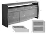 MASSIVMOEBEL24 Sideboard Akazie 191x45x96 grau lackiert Produktbild-Vorschau 9
