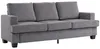 HOMCOM 3-Sitzer Sofa, Couch mit Armlehnen, Stahlbeinen, Produktbild-Vorschau 1