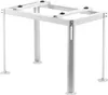 A white metal stand for an air conditioning unit or heat pump. Produktbild-Vorschau