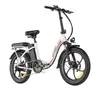 A white electric bicycle is shown against a white background. Produktbild-Vorschau