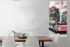 MuchoWow® Poster Frontansicht eines roten Busses 60x120 cm Produktbild-Vorschau 2