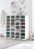 Regal >Boots< in Weiß matt - 92x98x33cm (BxHxT) Produktbild-Vorschau 1