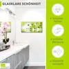 ARTland Glasbild Schöne Orchidee mit grünem Hintergrund Produktbild-Vorschau 2