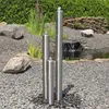 CLGarden Edelstahl Säulenbrunnen ESB1 mit 3 Säulen 100cm Produktbild-Vorschau 1