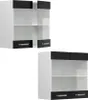Küchenglasschrank Vicco R-Line Schwarz Hochglanz 60 cm, Produktbild-Vorschau 5