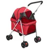 vidaXL Hundewagen Faltbar Rot 76x50x100 cm Oxford-Gewebe Produktbild-Vorschau 3