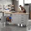 Pracovný stôl s pracovnou doskou Pracovný stôl so 6 Náhľad obrázku produktu 2