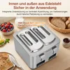 FATABETA Toaster Toaster 4 Scheiben, mit Brötchenaufsatz & Produktbild-Vorschau 8