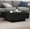 vidaXL Couchtisch mit LED-Leuchten Schwarz 80x80x31 cm Produktbild-Vorschau 9