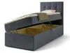 NORDELO Boxspringbett INCANTO 120x200 cm AMOR Velvet Grau Produktbild-Vorschau 6
