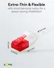 goobay CAT 6 Slim patch kabel U/UTP bílý 10 m Náhled obrázku produktu 7