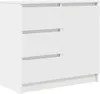 vidaXL Credenza con cassetto Bianco 71x35x65 cm Materiale a Anteprima dell’immagine prodotto 2