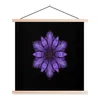 MuchoWow® Textilposter Ein lila Clematis Mandala auf Produktbild-Vorschau 1