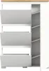 Schuhkipper - Weiß - Nox Eiche Nachbildung - B 95 cm - eine Produktbild-Vorschau 4