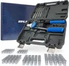 A rivet gun tool kit with its case and a box of rivets. Voir les images du produit