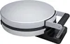 A silver waffle maker with a black base and handle sits on a white background. Náhľad obrázku produktu