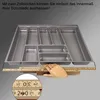 ORGA-BOX II Besteckeinsatz grau 462 x 355 mm für 45 cm Produktbild-Vorschau 5