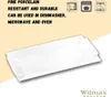 Plat de service Wilmax 40 x 20 cm en porcelaine, blanc Voir les images du produit 4