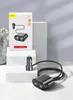 A product shot of a car charger splitter and its packaging, displayed on white risers against a light gray background. Produktbild-Vorschau