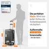 Travely Polycarbonat Koffer Groß 67cm L - 60L Innenvolumen Produktbild-Vorschau 4