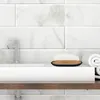 6 Bambus Badezimmer Zubehör komplett mit Seifenspender Produktbild-Vorschau 8