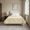 vidaXL Winterbettdecke Creme 155 x 200 cm Mikrofaser und Produktbild-Vorschau 2