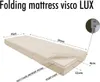 Skladací matrac Lux 195x75x15 cm - Svetlohnedý, komfortný, Náhľad obrázku produktu 3
