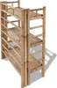 A three-tiered bamboo shelf unit. Anteprima dell’immagine prodotto