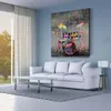 Schlagzeug im Graffiti Design Leinwandbild Wandbild Produktbild-Vorschau 2