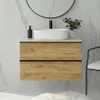 Meuble-lavabo avec caisson ONE, 2 tiroirs, chêne Craft Voir les images du produit 2