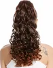 WIG ME UP Zopf Pferdeschwanz Voluminös Locken Kastanie Produktbild-Vorschau 1