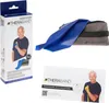 A product shot showing the packaging, the fitness band in a pouch, and an instruction manual. Voir les images du produit
