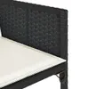 11-tlg. Garten-Essgruppe mit Kissen Schwarz Poly Rattan Produktbild-Vorschau 6