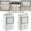Collage showing how to install a filter into an air purifier, and two views of the air purifier with the filter installed. Anteprima dell’immagine prodotto