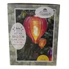 Coen Bakker Solar Heißluftballon lila pink 12 LED 11x20cm Produktbild-Vorschau 2