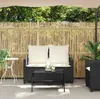 vidaXL Divano da giardino a 2 posti con cuscini e tavolo in Anteprima dell’immagine prodotto 4
