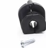 A black plastic part and a silver screw are shown on a white background. Produktbild-Vorschau