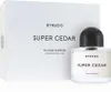 A product shot of Byredo Super Cedar Eau de Parfum and its packaging. Produktbild-Vorschau