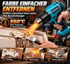 Akku Heißluftpistole 21V 2000W mit 2×4,0Ah Akku, Produktbild-Vorschau 5